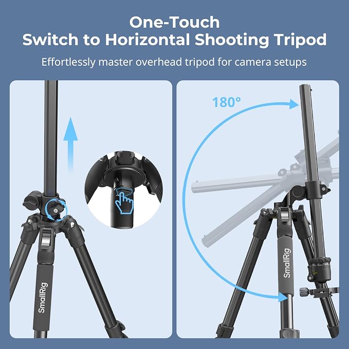 SmallRig CT25 64.5"/164cm Horizontal Overhead Tripod