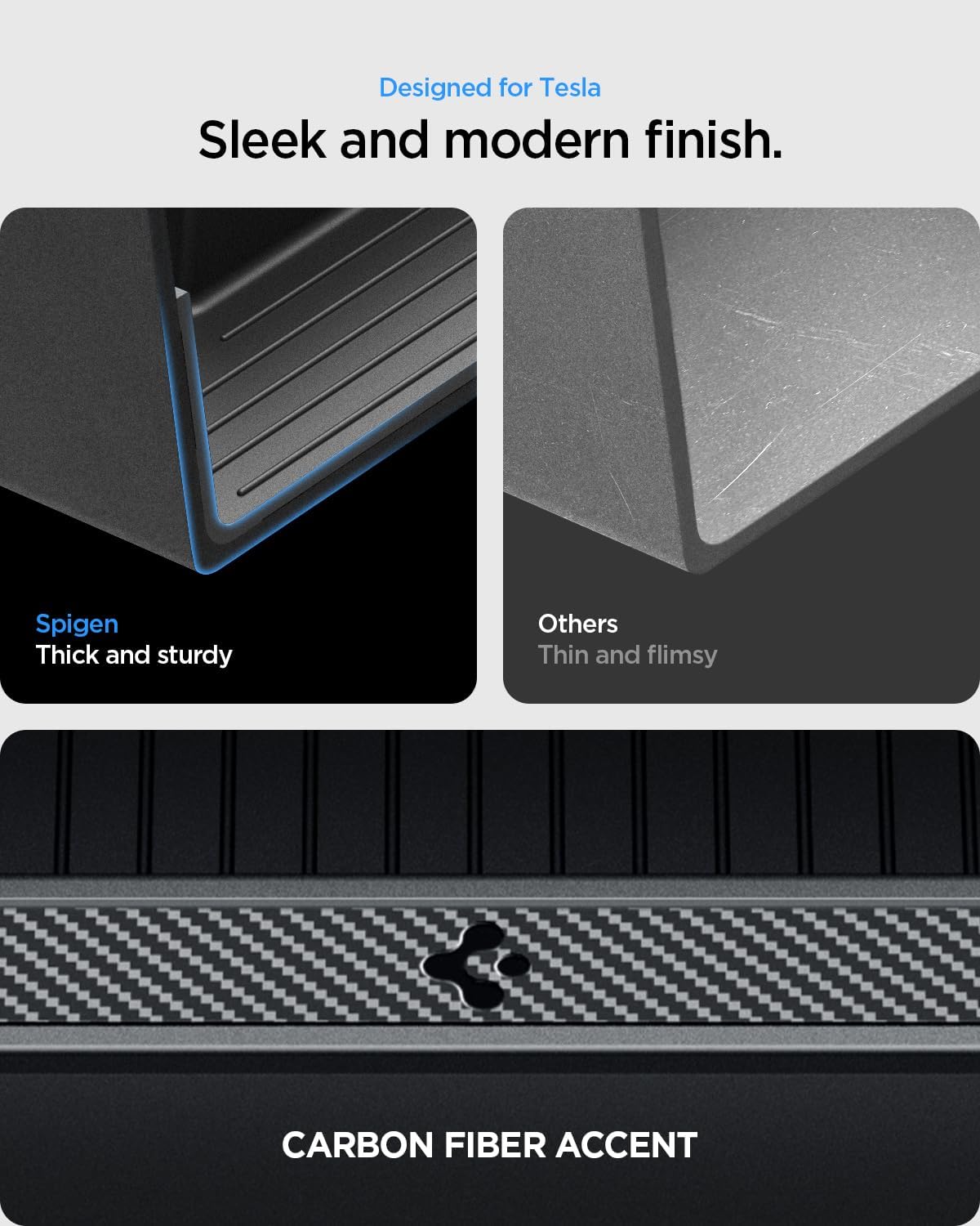 Spigen Console & Armrest Organizers for Tesla Model Y Juniper, 3 Highland