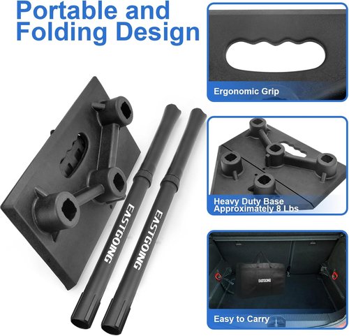 Eastgoing Heavy Duty Baseball Batting Tee - Adjustable 5-Position Design for All Ages | Portable Travel Use