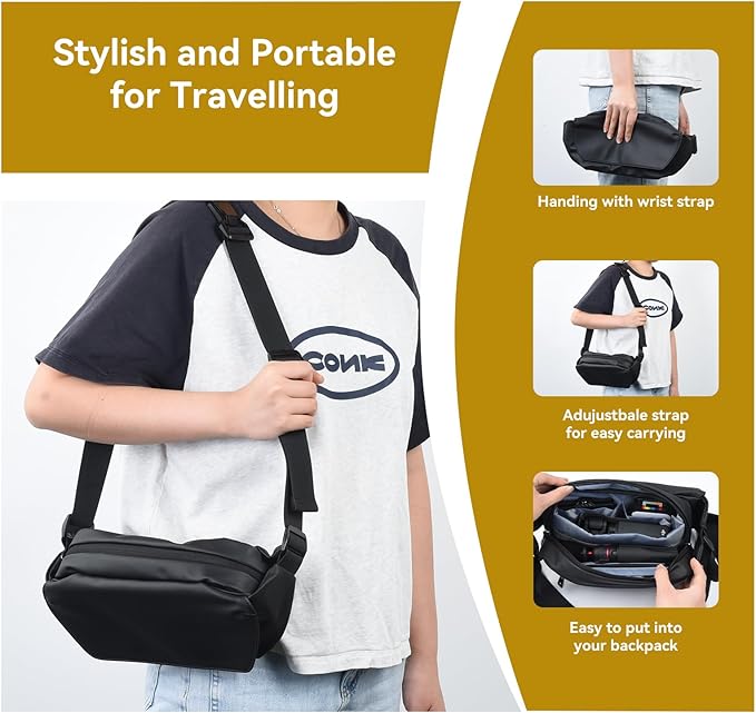 UTEBIT Carrying Case for DJI Osmo Pocket 3 Creator Combo Accessories, Portable