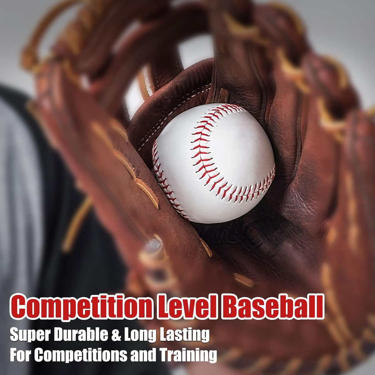 Official League Grade Leather Baseballs - 12/6 Pack for Youth Training & Competition | Perfect Gift