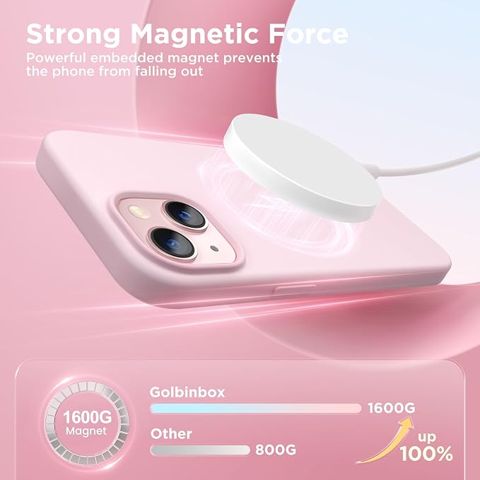 GolbinBox Magnetic for iPhone 13 Case & iPhone 14 Case, Compatible