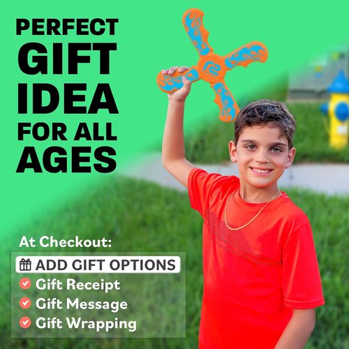 Boomerang for Kids - Fun Outdoor Beach Toy | Perfect Gift for Boys & Girls - Ideal for Summer Parties