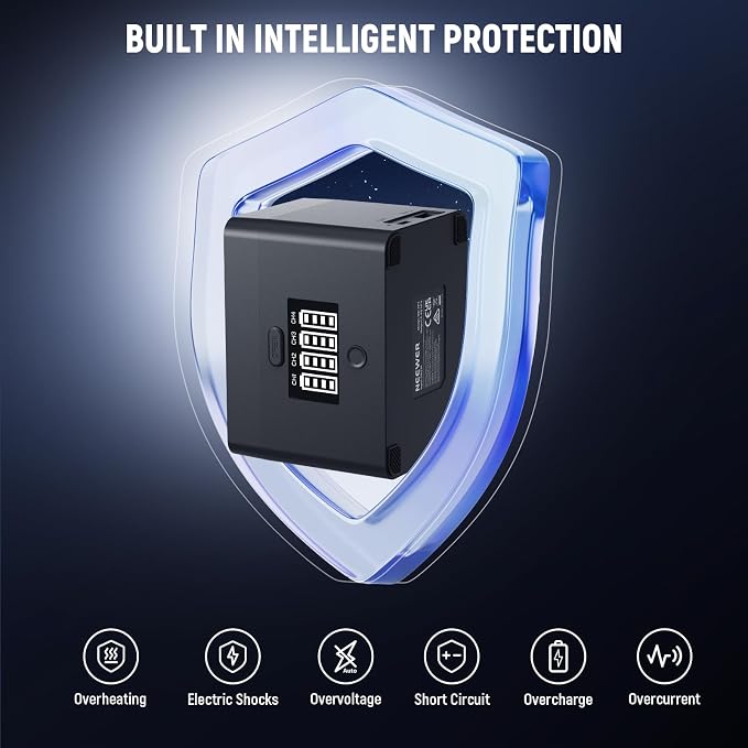 NEEWER 2 in 1 Four Channel USB Battery Charger