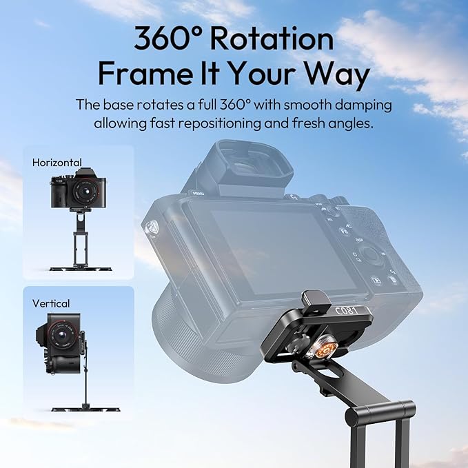 ULANZI C081 Mini Camera Tripod Stand, 4-in-1 Handheld Grip, Foldable Desktop