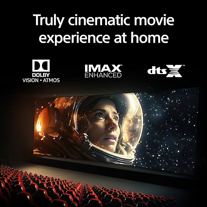 Sony 65 Inch BRAVIA 8 II QD OLED 4K HDR Smart Google TV (K-65XR80M2) | Sony’s brightest OLED with max color, XR Processor with AI Technology, Ultra Slim Design, 4K movie credits included