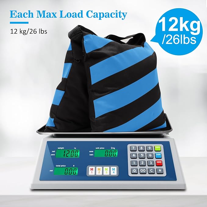 4 Packs Blue Sandbag Weight Bags