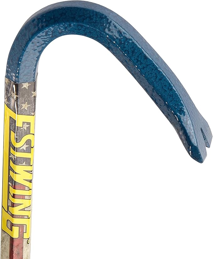 ESTWING Gooseneck Wrecking Bar - 1/2" x 12" Pry Bar with Angled Chisel End & Forged Steel Construction - EWB-12