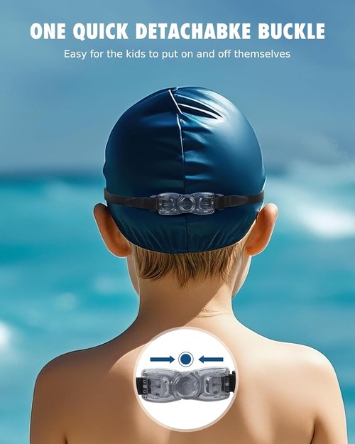 Aegend Swim Goggles for Kids | Anti-Fog, Anti-UV Comfort Fit for Ages 3-14