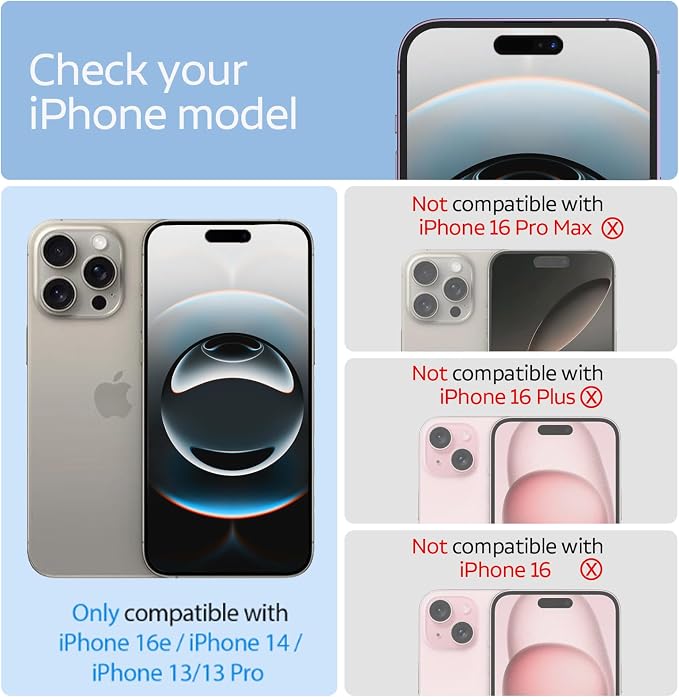 3 Packs Screen Protector for iPhone 16e / iPhone 14 / iPhone 13/13 Pro