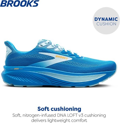 Brooks Men's Ghost 17 Running Shoes - Lightweight Comfort & Support | Ideal for All Distances
