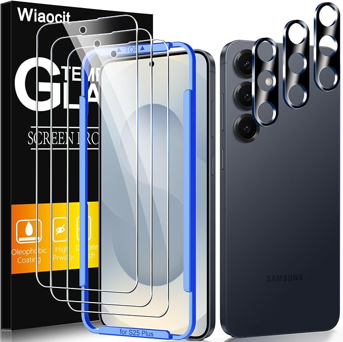 Wiaocit 3 Pack Tempered Glass Screen Protector