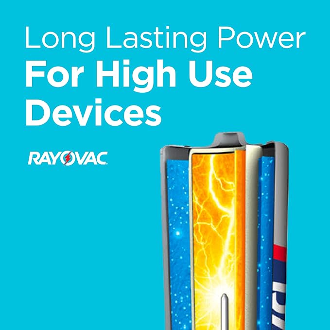 Rayovac D Batteries, Alkaline D Cell Batteries