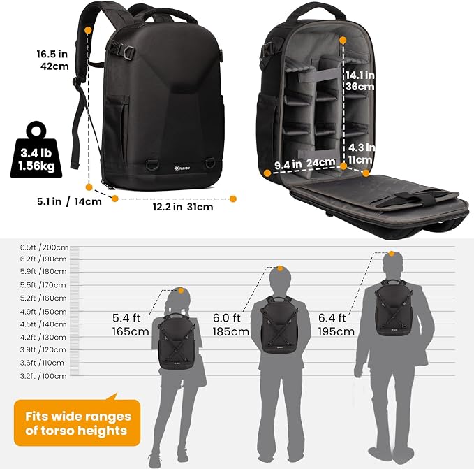 TARION Camera Sling Pack DSLR Backpack Photography Slingpack Crossbody Bag TRS