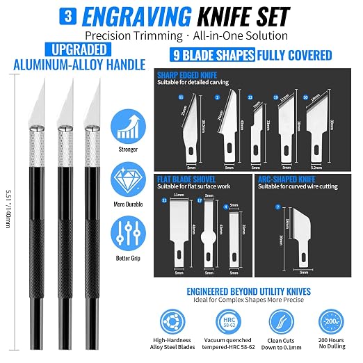 68Pcs 3D Printer Tools Kit