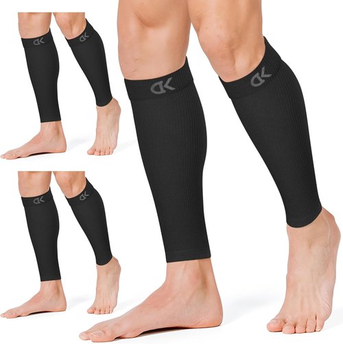 CHARMKING Calf Compression Sleeves - 15-20 mmHg Support for Running & Cycling | 3 Pairs