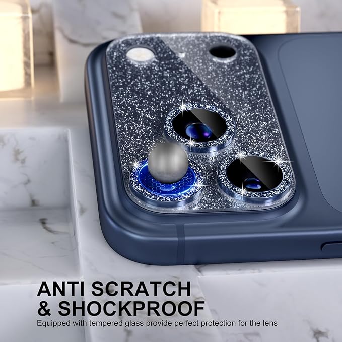 Choiche Compatible for iPhone 17 Pro Max Camera Lens Protector, Bling Camera