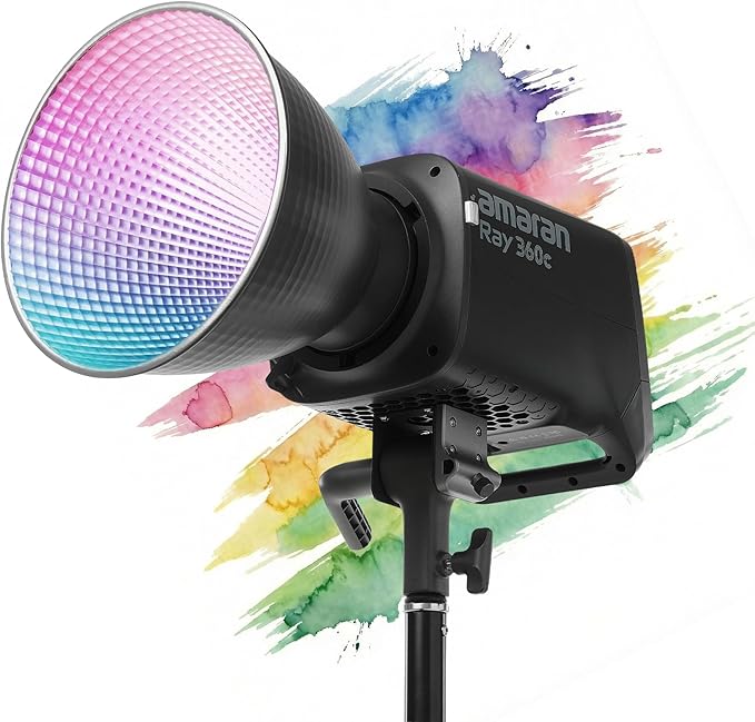 Amaran Ray 360c 360W RGBWW Full-Color LED Video Light, OmniColor Engine