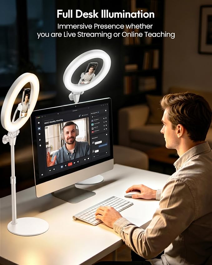 Ring Light with Stand, Zoom Lighting