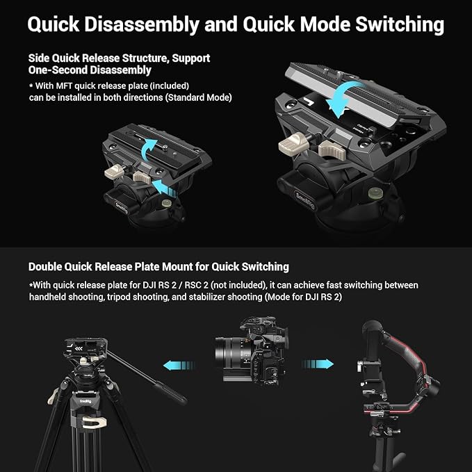 SmallRig AD-01 Video Tripod, Cameras 3751