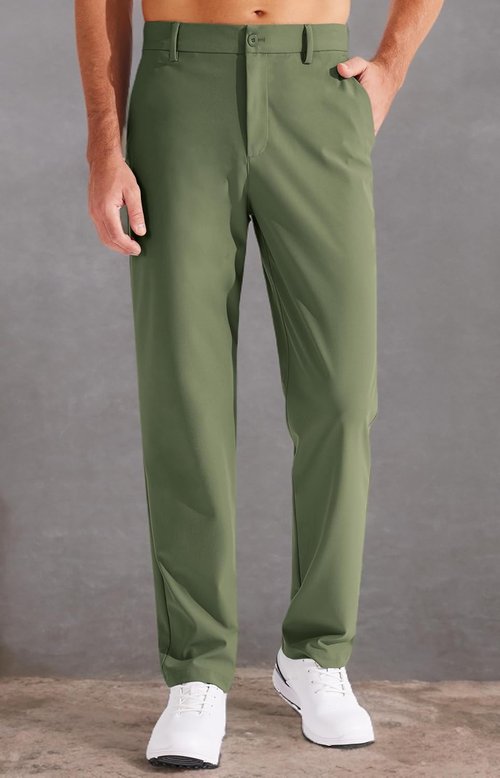 Libin Men's Golf Pants - Classic Fit Flat Front Lightweight Stretch Casual Pants | 29" - 31" - 33" Sizes