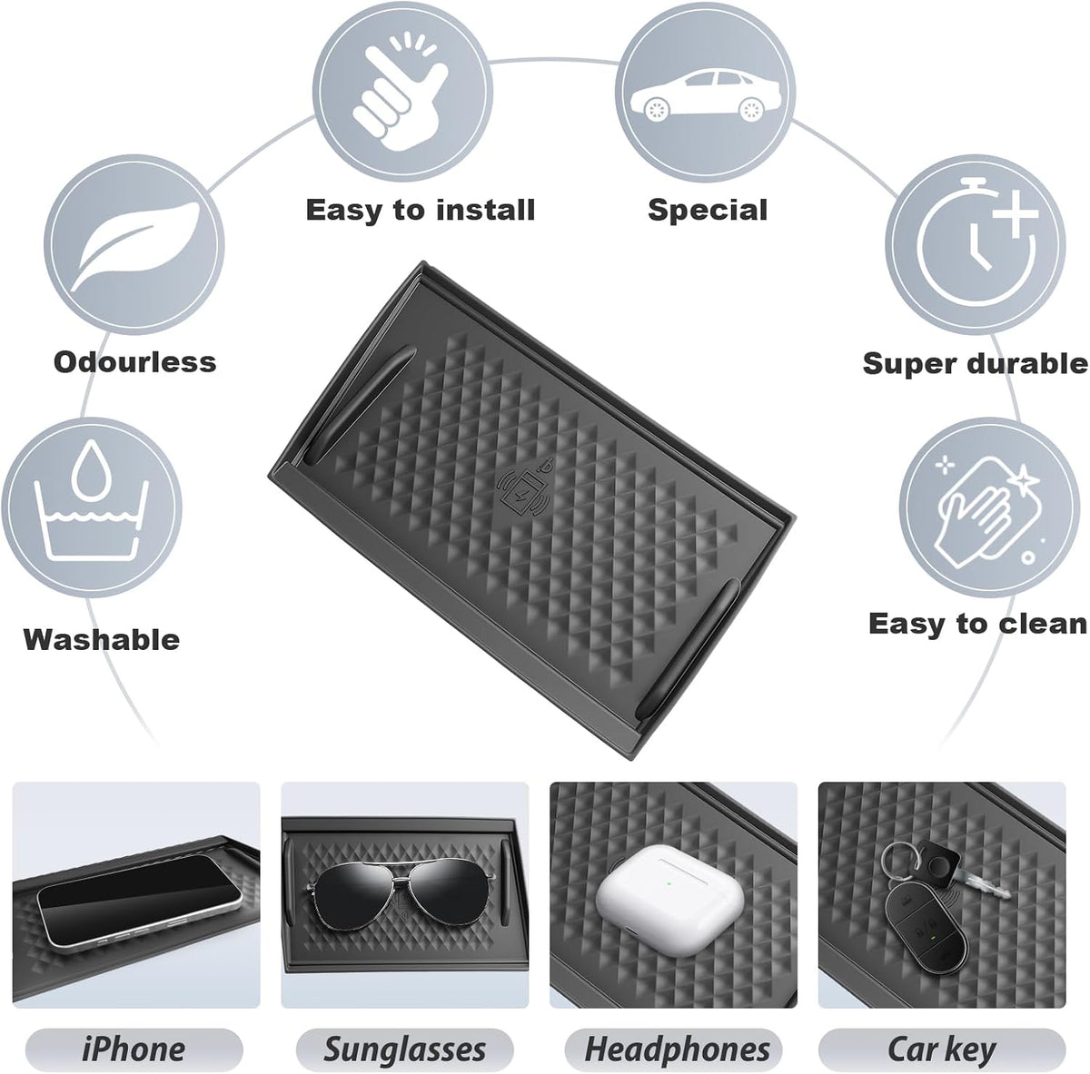 SKTU for 2025 2026 2027 Nissan Murano Accessories Wireless Charging Mat