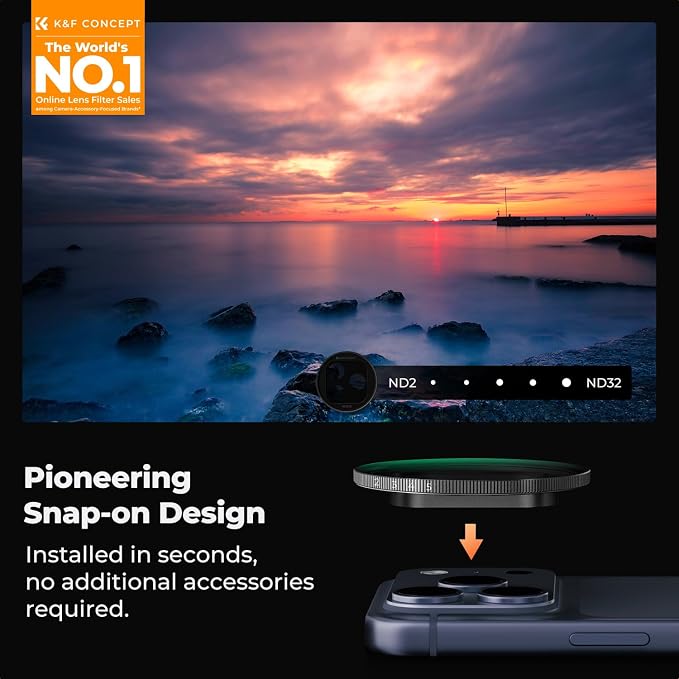 K&F CONCEPT FA301 Snap-On ND2-32 Filter