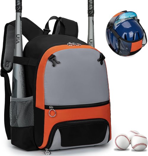 KAVIGOR 2026 Youth Baseball & Softball Bag - Ultra-Light Tball Backpack with Shoe Compartment & Helmet Holder