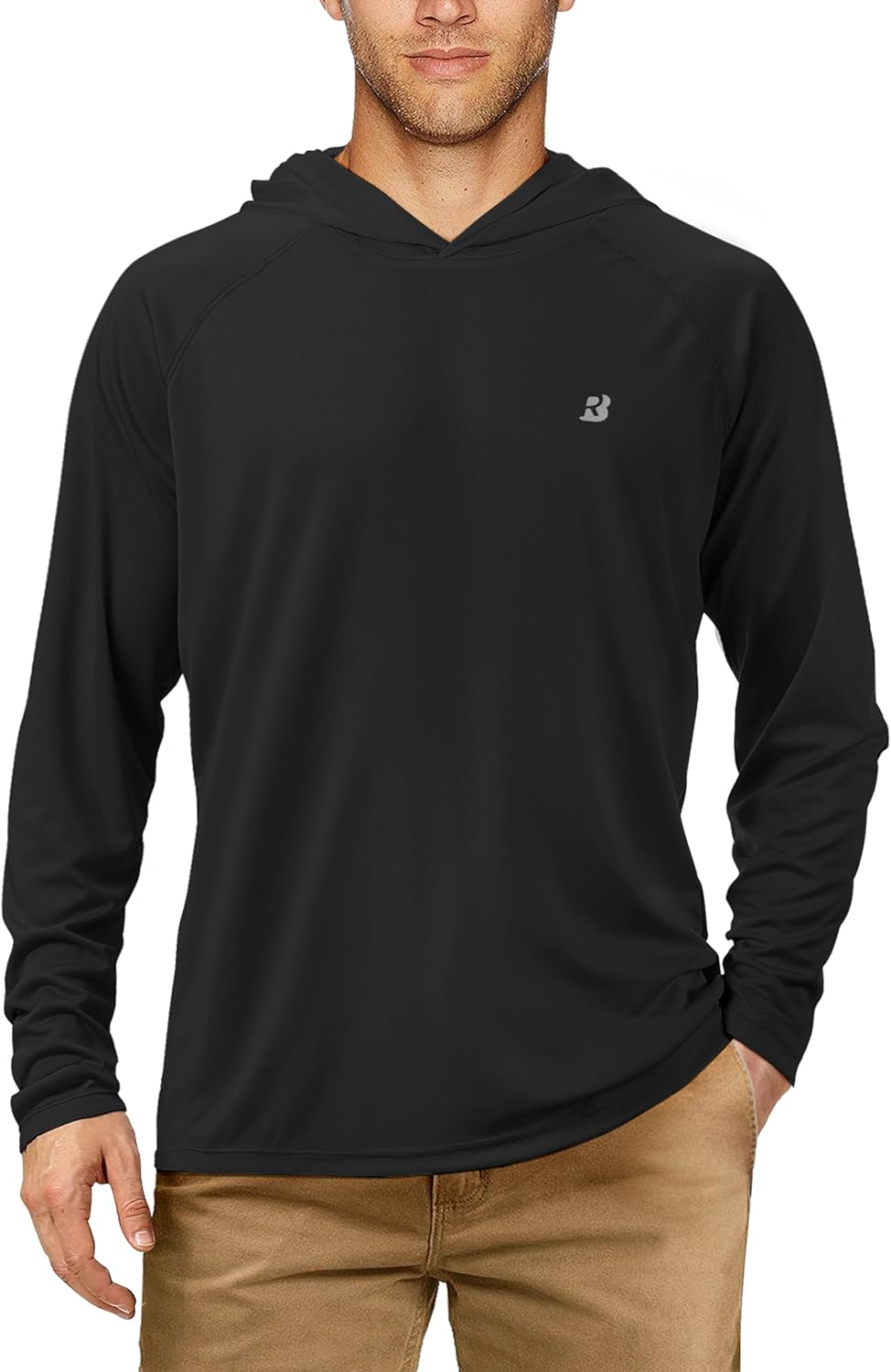 Roadbox Fishing Shirt for Men - UPF 50+ Long Sleeve UV Protection Hoodie | Ideal for Outdoor Activities