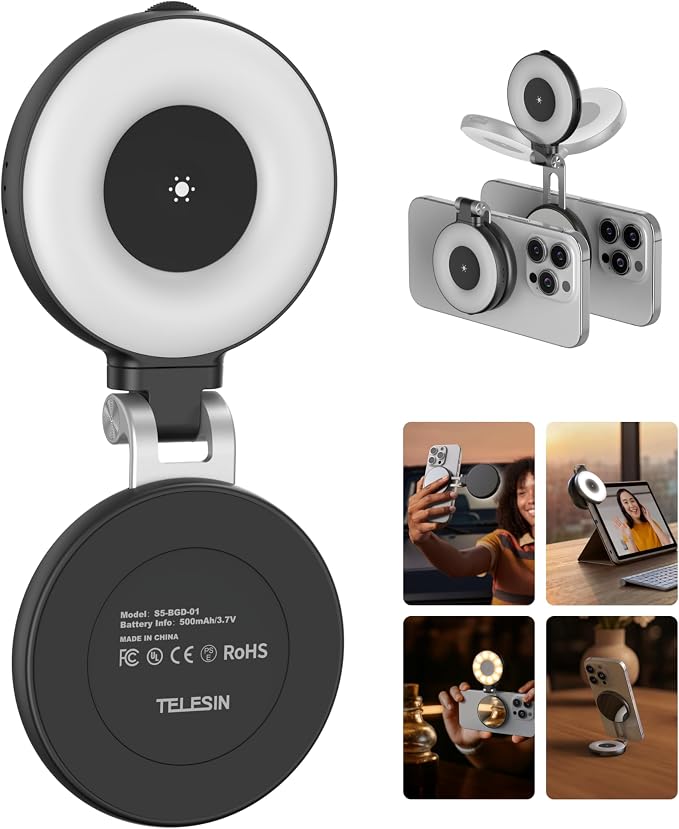 TELESIN C03 Magnetic Phone Beauty Selfie Light Compatible
