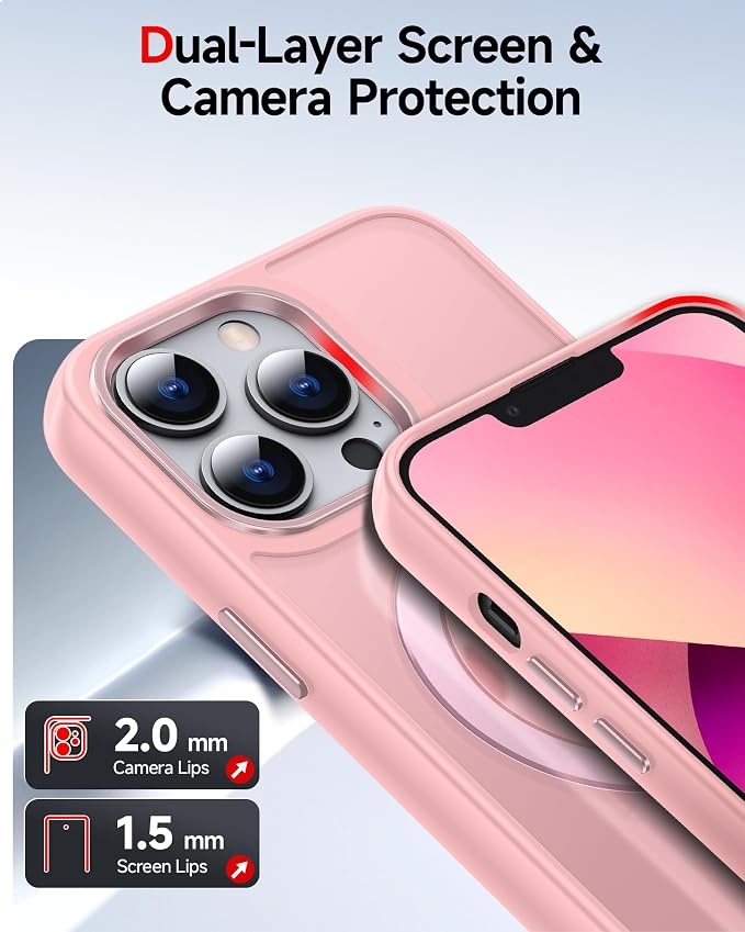 LeYi for iPhone-13-Pro Case Pink: