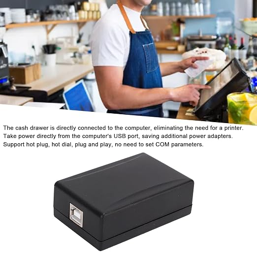 Dioche Cash Drawer Driver, USB Powered, Plug and Play, ABS Material