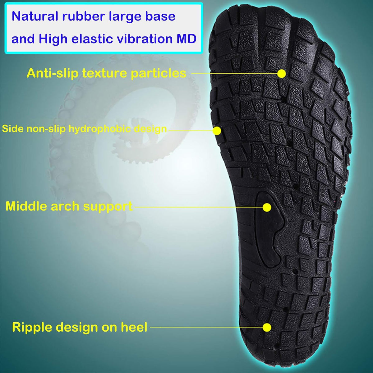 Skiennix Water Shoes - Quick-Dry Barefoot Aqua Shoes for Men & Women | Ideal for Beach, Pool, Hiking & Water Sports