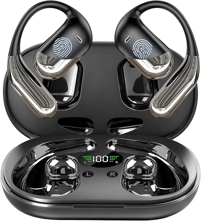 AI Open Ear Headphones Translation Earbuds, Real-Time 2-Way Language Translator