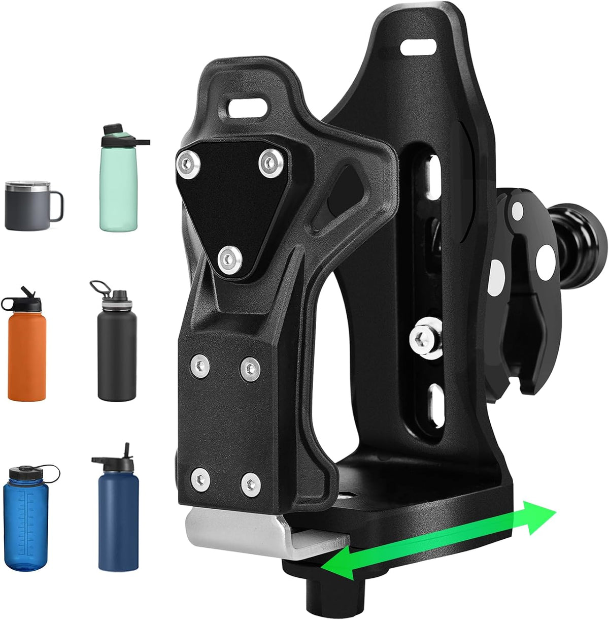 Upgraded Motorcycle ATV Cup Holder Anti Theft Bike Water Bottle Holder