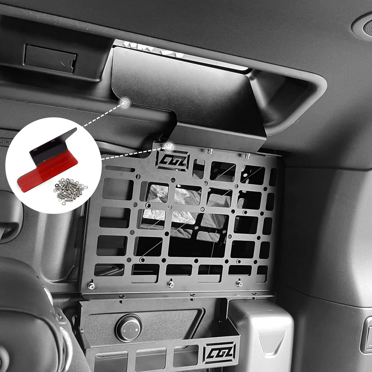 HIGH FLYING for Land Rover Defender 4dr 2020-2025 Car Accessories Modular Storage Molle Panel System Trunk Shelf Organizer Interior Cargo Rack Aluminum (Side Panels)