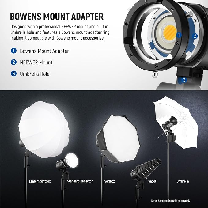 NEEWER MS60B 65W COB LED Video Light