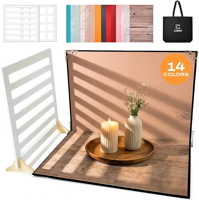 C Coiro Product Photography Backdrops 14 Patterns, 2 Grids, Size 15x11 inch