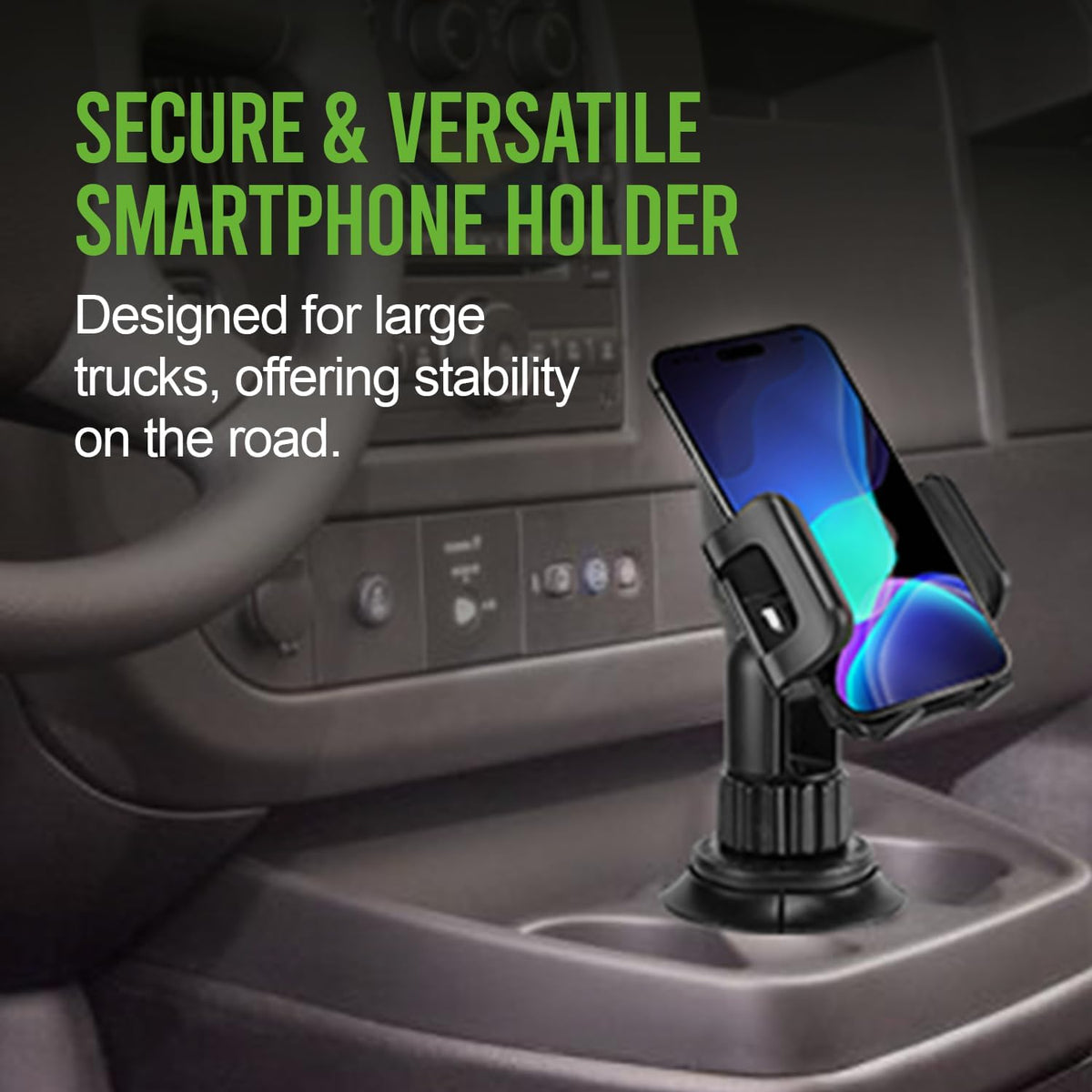 Cellet Car Phone Holder Mount, Car Cup Phone Holder Mount, Compatible with Apple iPhones, Samsung Galaxy, Motorola Moto Google Pixel Smartphones (Fits for Tesla Model 3 Y S X) 6.5-Inch
