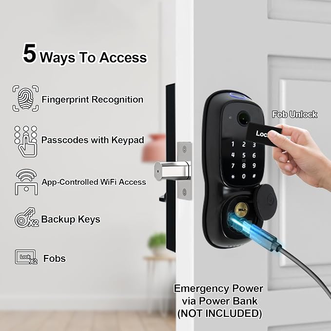 S500 Video Smart Lock, Keyless Entry Door Lock