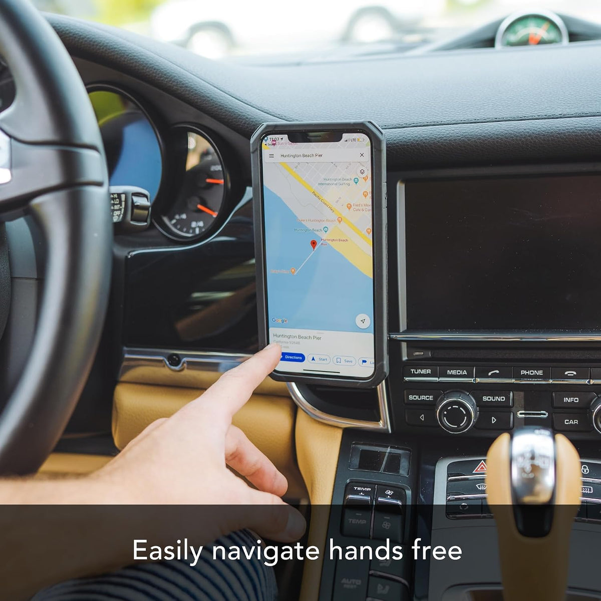Rokform Magnetic Vent Phone Mount, Super Grip Clip (Black)