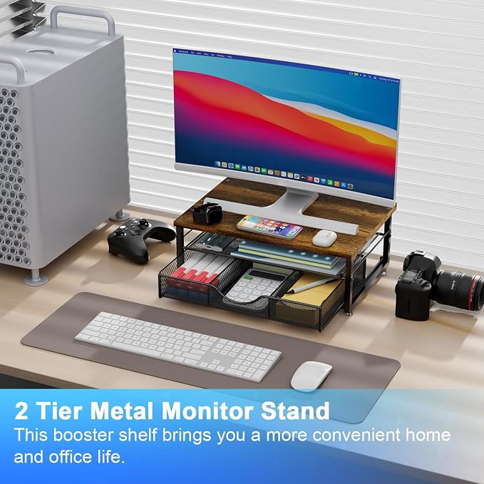 gianotter Computer Monitor Stand Riser, office organizer