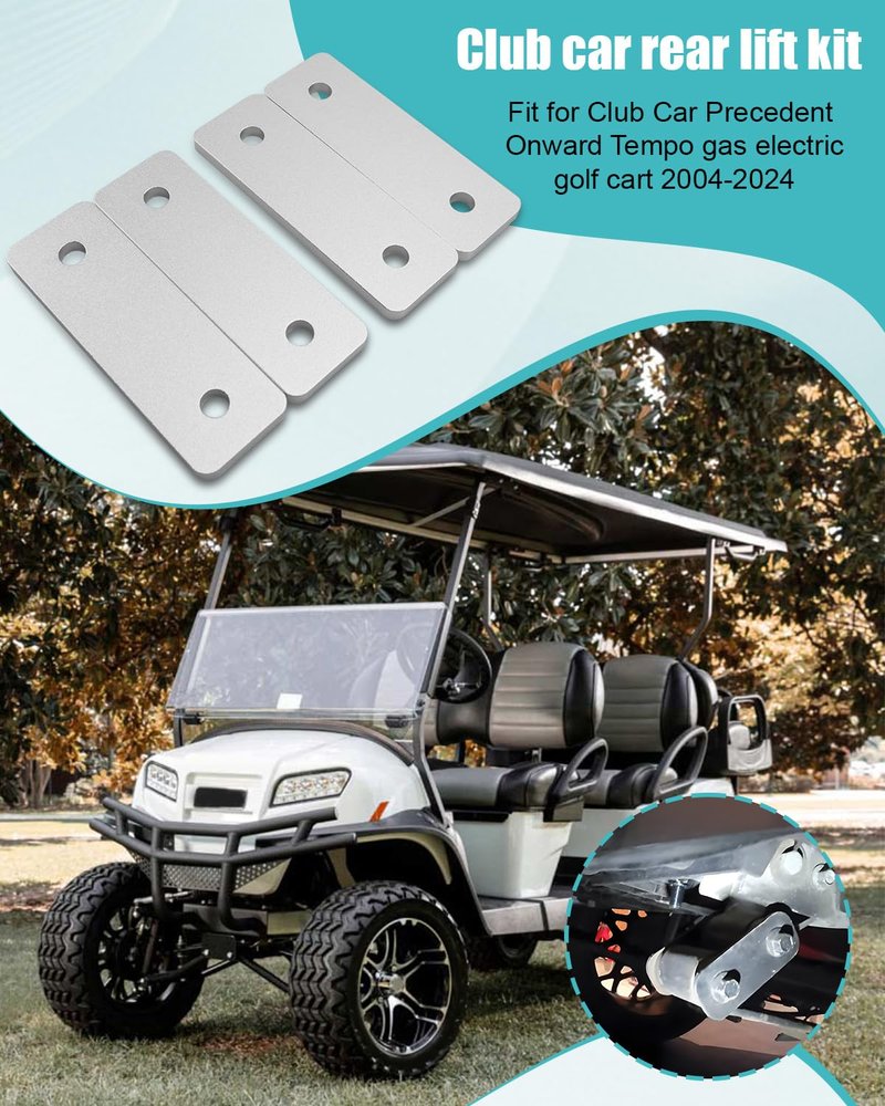 ULXIOM 1" Rear End Lift Kit Fit for Club Car Precedent/Onward/Tempo Golf Cart Tail Gas and Electric Models from 2004 UP 2005 2006 2007-2020 2021 2022 2023 2024