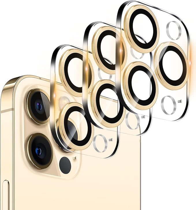 Dengduoduo 3 Pack Tempered Glass Camera Lens Protector