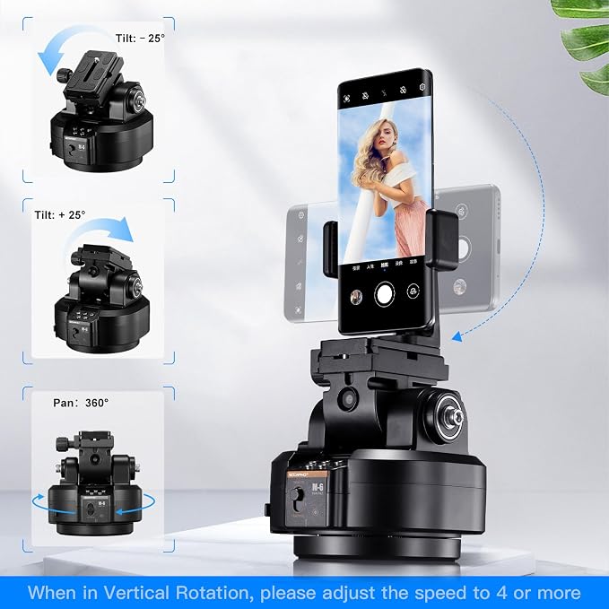Soonpho M6 Auto Face Tracking Motorized Rotating Panoramic Tripod Head