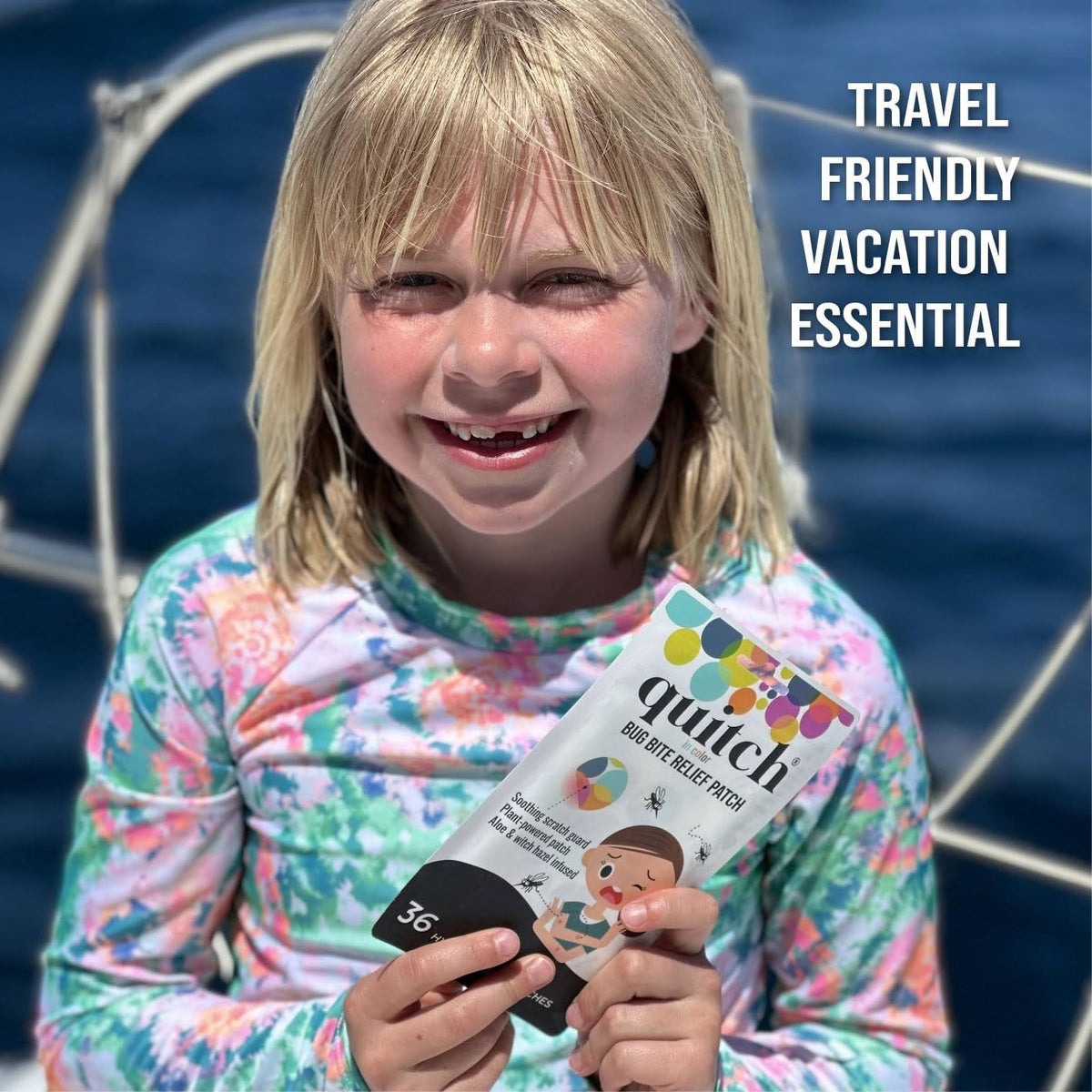 Quitch Mosquito Bite Relief Patch - Effective Anti-Itch Treatment for Kids | Travel & Camping Essential