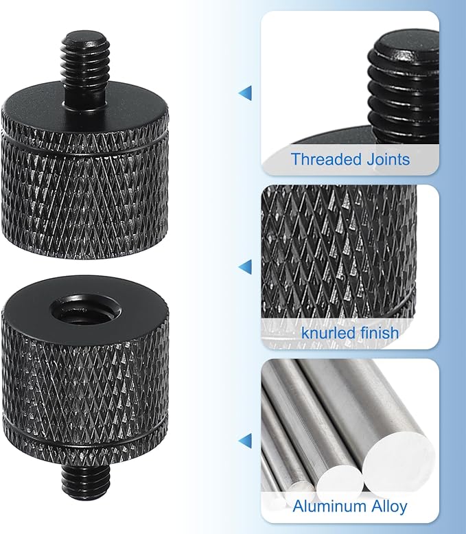 PATIKIL Tripod Screw Adapter 1/4" Female to M5 Male, 20 mm