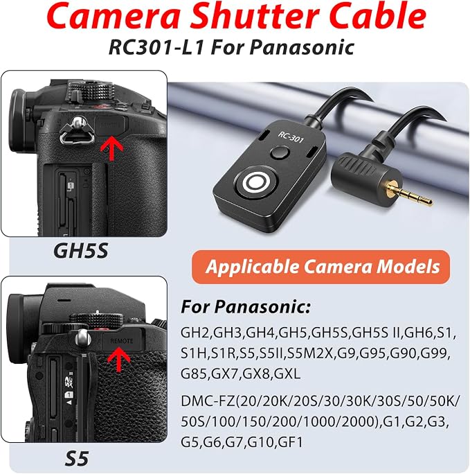 for Leica V-lux114 Cable/for Panasonic Genera Shutter Cable s5 ii S5M2XS GH4