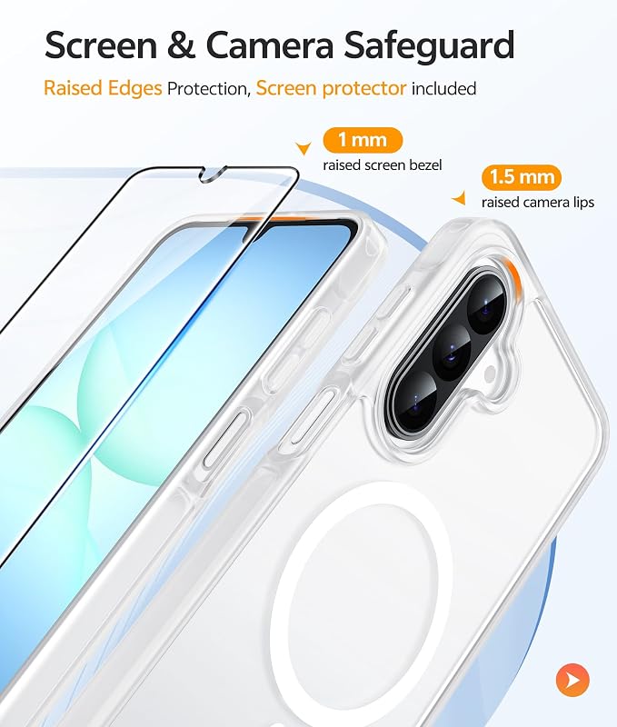 FNTCASE for Galaxy A17/A16 5G Phone Case: for Samsung A17 Cases Matte
