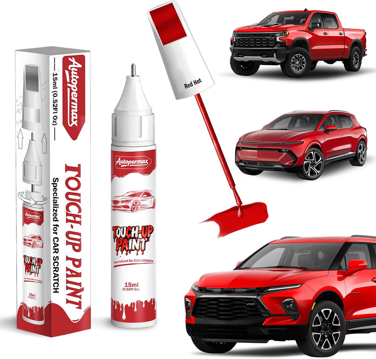 GA0/WA619D Northsky Blue Metallic Car Touch Up Paint for Chevrolet, Color Accurate Two-In-One Car Paint Scratch Repair Pen, Professional Scratch Remover for Vehicles Chips and Nicks Scuff
